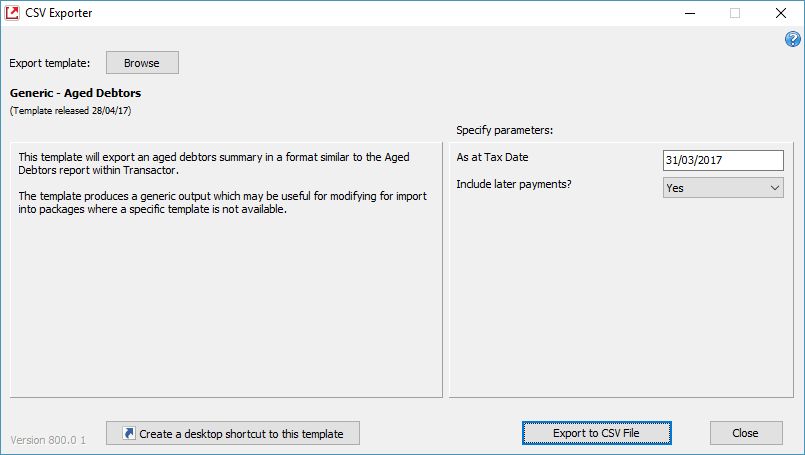 add ons - csv exporter main