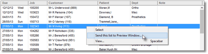 PrintSelectionList