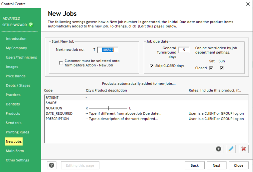 Control Centre-New Jobs