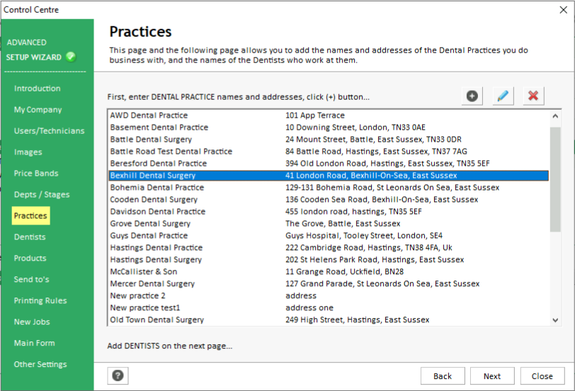 Control Centre-Practices
